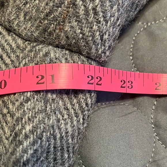 Christopher Hayes Gray Herringbone Men’s Sport Coat Blazer brown buttons FLAWS - Picture 10 of 12